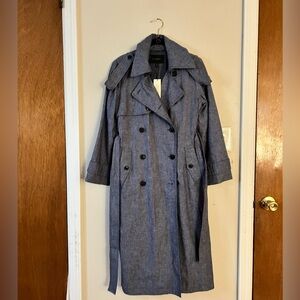 Banana Republic Linen Blend Classic Trench Coat